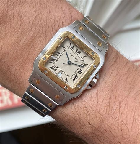 early cartier santos hand on|cartier santos watch.